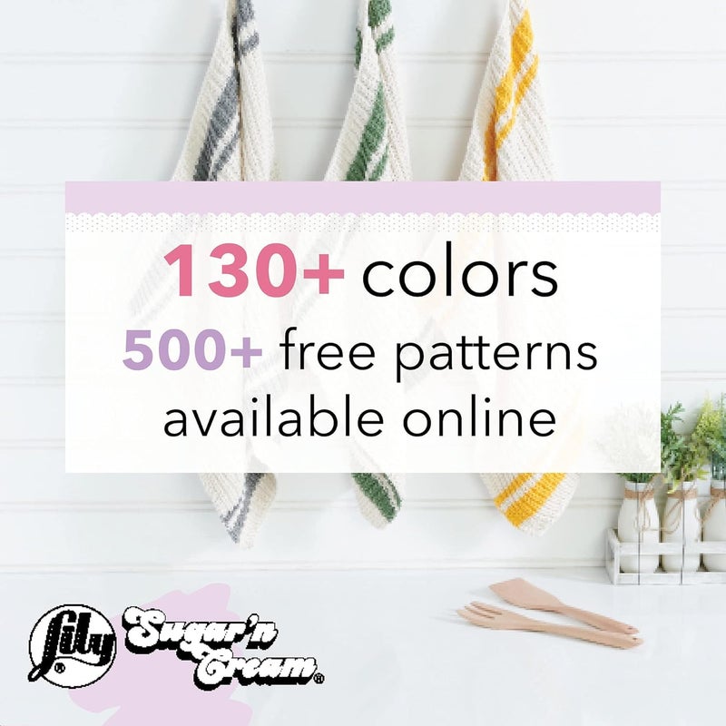 Lily - 10300202612 Sugar'n Cream Cotton Cone Yarn, 14 oz, Kitchen Breeze Ombre, 1 Cone - Image 5
